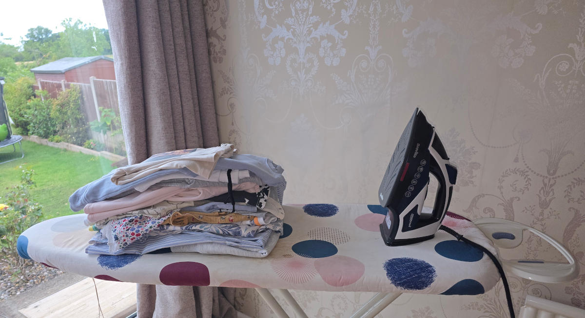 Ironed pile of clothes