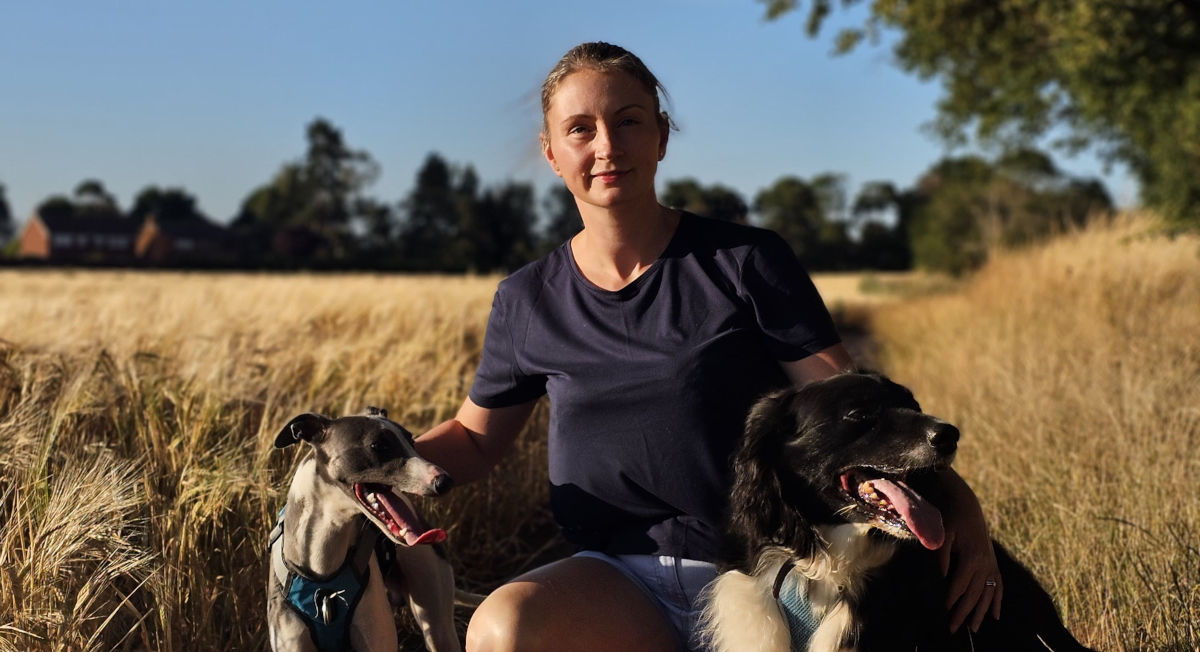 Walking two dogs